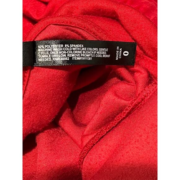 Torrid Women's Red Velour Zip Front Hoodie & Pants Set Size 0 Long Sleeve - Picture 5 of 7